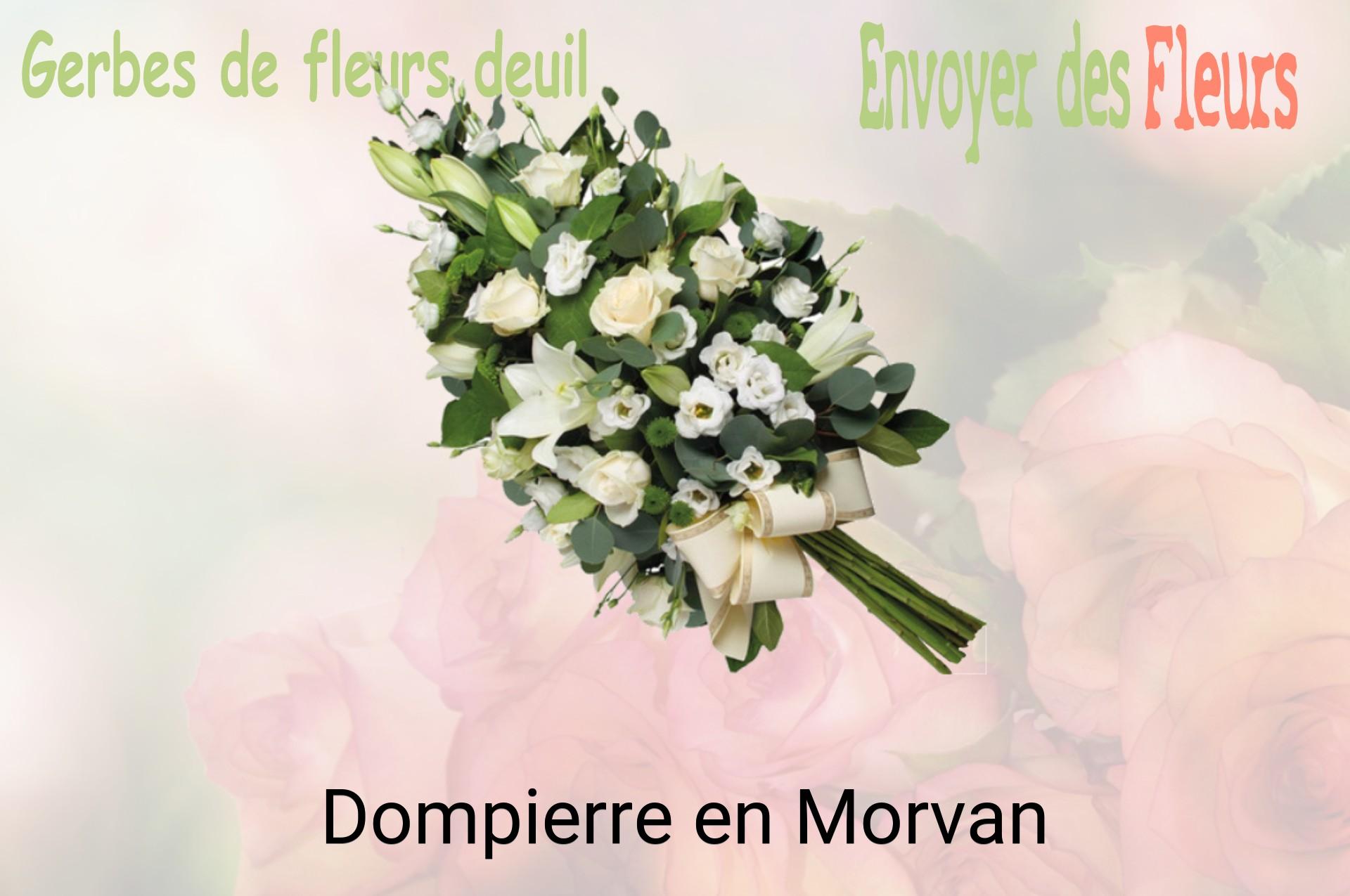 Gerbe de fleurs de deuil livrée à Dompierre-en-Morvan
